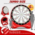 thumbnail image 7 of Datingday Inflatable Soccer Dart Board,6ft Giant Kick Darts Game Set with Pump, Balls & Accessories,Indoor Outdoor Lawn Yard Party Games for Kids Adults Family & Carnival,Red, 7 of 7