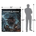 thumbnail image 2 of Dungeons & Dragons Blanket, 50'x60' Monster Manual Art Woven Tapestry Cotton Blend Fringed Throw, 2 of 5