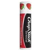 5 Pack - ChapStick, Classic Lip Balm, Strawberry - 0.15 oz Each