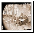 thumbnail image 2 of Historic Framed Print, Brandy Station Va. Dinner party outside tent Army of the Potomac headquarters, 17-7/8" x 21-7/8", 2 of 9