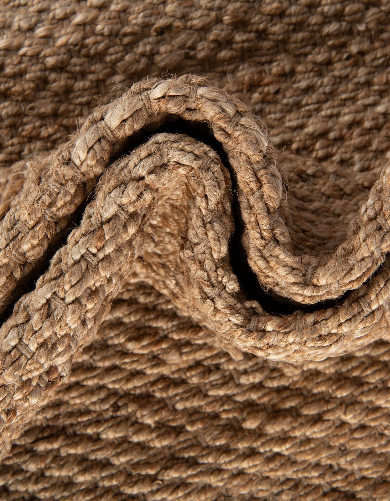Unique Loom Chunky Jute Collection Area Rug (5' 1" x 8' Rectangle Natural)