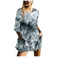 thumbnail image 2 of WILLBEST Womens Fall Clothing Trendy 2024 Women Gradient Print Short Sleeve Jumpsuit Short Loose Backless Jumpsuits Rompers Quick Dry Pants, 2 of 6