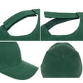 thumbnail image 5 of Classic Baseball Cap for Women Men Golf Dad Hat Solid Adjustable Plain Cap- Dark Green, 5 of 6