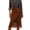 Brown, variant on Suede Fringe Skirt for Women Western Cowgirl Asymmetric Hem Tassel Midi Skirt Country Concert Outfits