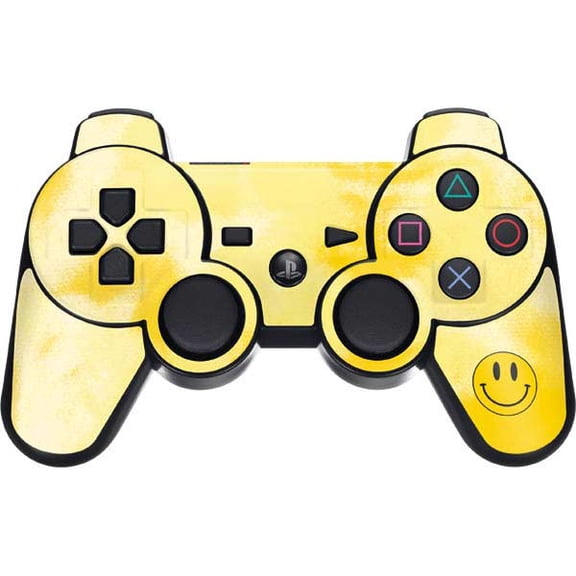 Skinit Yellow Tie Die PS3 Dual Shock wireless controller Skin