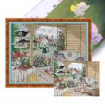 thumbnail image 1 of Hilo de bordar de algodón ecológico completo, Kit de punto de cruz con estampado de Villa de 14CT, Art49x38cm, 1 of 9