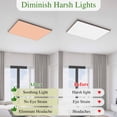 thumbnail image 5 of Peach Fuzz Magnetic Fluorescent Light Covers for Ceiling Lights 2 x 4 Feet, Modern Pure Peach Fuzz Office Classroom Kitchen Drop Ceiling Light Covers Lighting Filters Shade Panel 2 Packs, 5 of 9