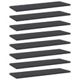 thumbnail image 1 of vidaXL Bookshelf Boards 8 pcs Grey 60x20x1.5 cm Engineered Wood, 1 of 4
