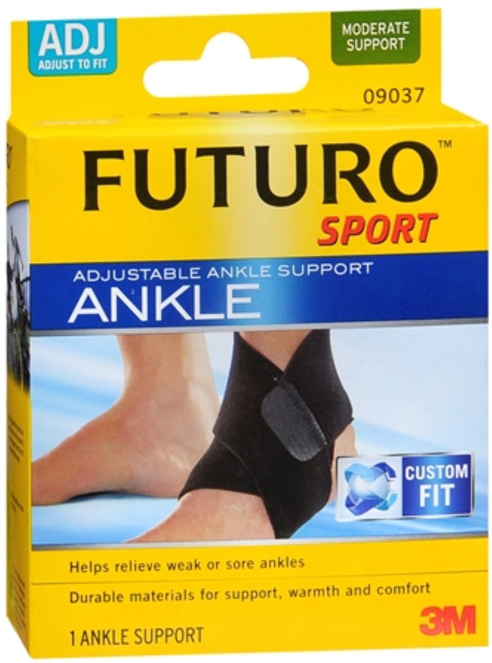 FUTURO Sport Ankle Support, Adjustable 1 ea (Pack of 4) - Walmart.com