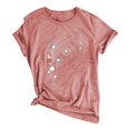 thumbnail image 2 of Women's Dandelion Print T Shirts Cute Graphic Tees Short Sleeve Summer Tee Tops, 2 of 5