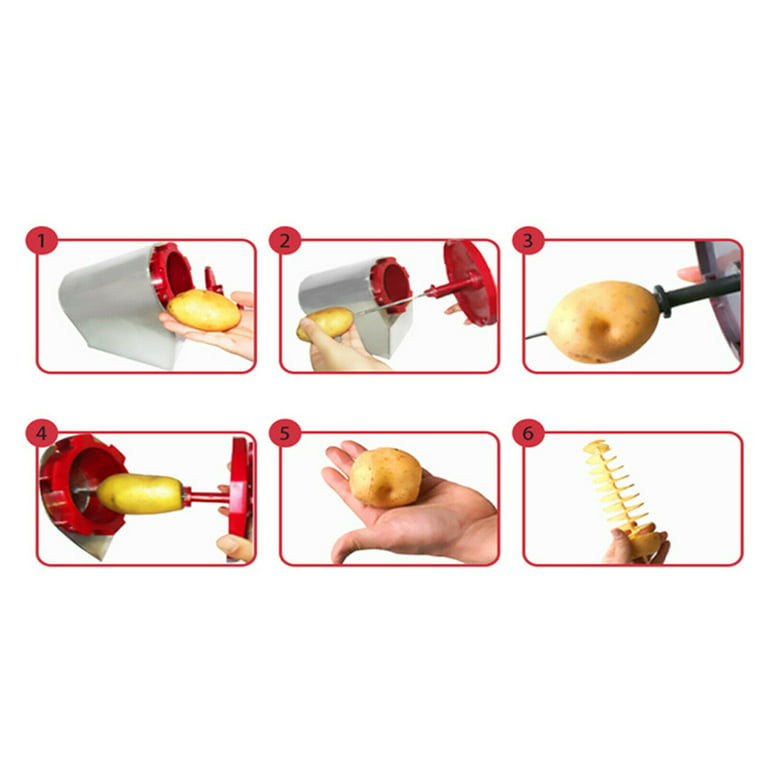 Potato Slicer Spiral Cutter, Tornado Potato Slicer, Twisted Potato Slicer,  Potato Tornado Chips Making Tool, Fancy Fry Chips Gadgets