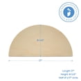 thumbnail image 4 of Half Circle Cutouts 17 inch, pack of 250 Semicircle Wooden Cutouts for Crafts, Wood Signs & Unfinished Wood Door Hangers, by Woodpeckers, 4 of 6
