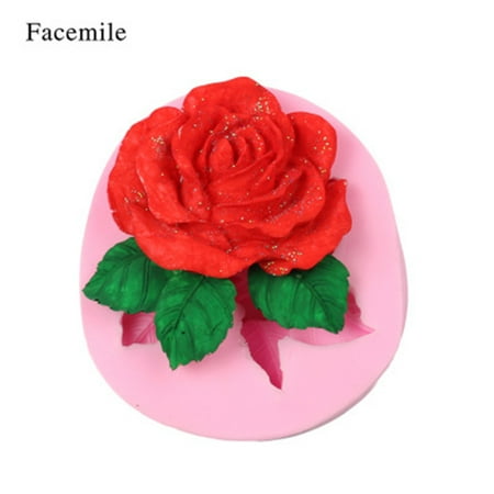 

Pompotops Silicone 3D Big Rose Flower Fondant Cake Chocolate Sugarcraft Mould Mold Tool