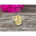 thumbnail image 3 of 1.25 carat Classic 8x6mm Oval Champagne Diamond Moissanite Solitaire Engagement Ring on 10k Yellow Gold, 3 of 6