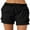 Black, variant on SHEWIN Womens Shorts Relaxed Fit High Waist Pocketed Hiking Outdoor Cargo Shorts Casual Elastic Drawstring Summer Athletic Short Pants Black
