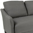 thumbnail image 5 of Living Room Sofa Couch with Single Cushion in Dark Gray Fabric, 5 of 8