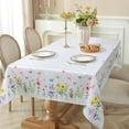 thumbnail image 5 of Spring Summer Tablecloth 60×104 inch, Waterproof Floral Butterfly Tablecloth Washable, Stain Resistant Cloth Table Cover for Party Picnic Dinner Decor (Butterfly), 5 of 6