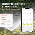 thumbnail image 4 of VEVOR WiFi Sprinkler Timer 2 Outlets Smart Hose Faucet Water Timer Bluetooth, 4 of 9