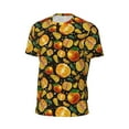 thumbnail image 6 of Wukai Tangerine Print Men's Short-Sleeved Mesh T-Shirt,Quick-Dry Short Sleeve Workout T-Shirt-Small, 6 of 8