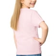 thumbnail image 3 of ITSAME Girls Anti-Bullying Shirts, Crewneck Heart Print Short Sleeve Kids Fashion Casual Pullover Tops Pink Size 3-4T, 3 of 4