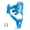 Blue, variant on Mosiee Lightweight Bottle Cage for Cycling, Secure Bike Water Bottle Holder White