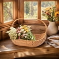 thumbnail image 4 of DFC Ochine Wicker With Handle Wedding Flower Girl Wicker Picnic Fruit Bread Rattan Multipurpose Woven Serving Vegetables Kitchen, 4 of 5