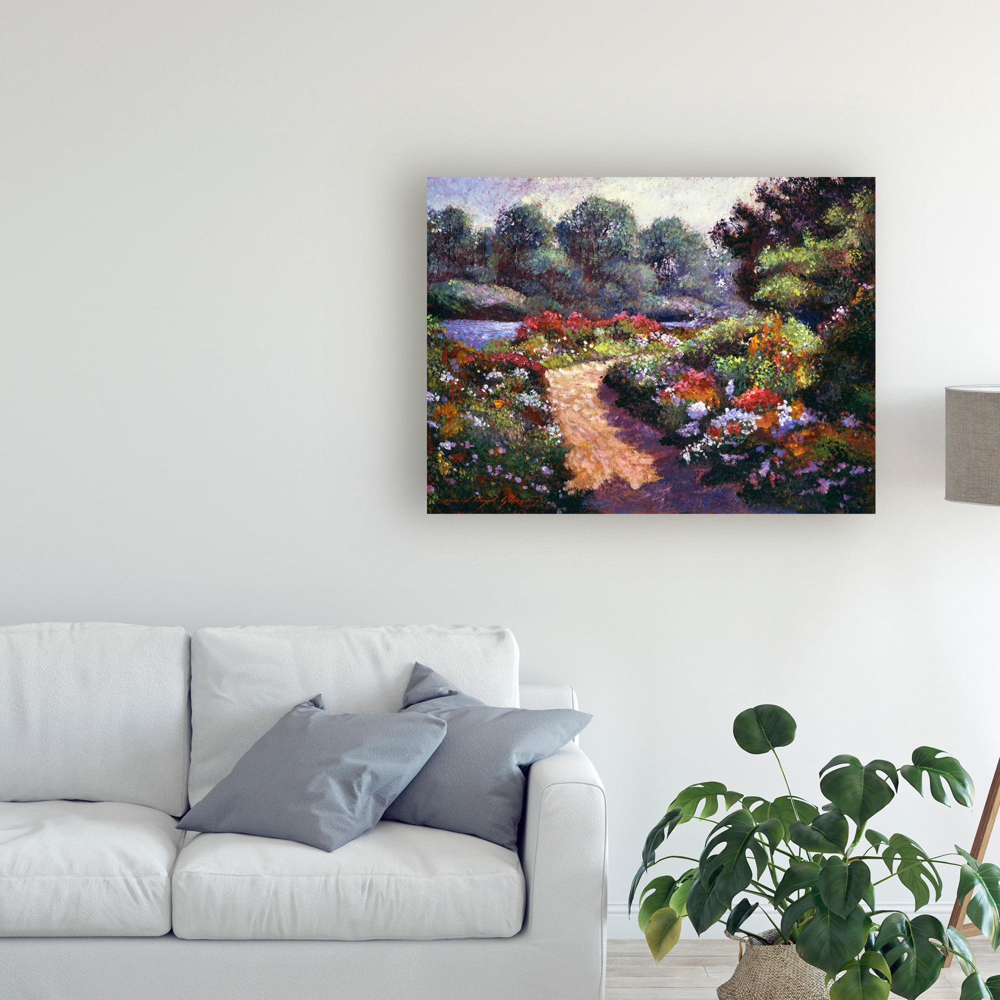 Trademark Fine Art 'Walnut River Garden' Canvas Art by David Lloyd Glover