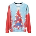 thumbnail image 6 of Christmas Shirts for Women Fleece Crewneck Sweatshirts Fashion Christmas Printed Blouses Long Sleeve Sweaters Casual Xmas Holiday Pullover Tops, 6 of 9