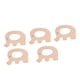 thumbnail image 1 of 5 Mordedores De Madera, Juguete Natural Para La Dentición Del Bebé Para Niños Y Niñas, Mordedor Seguro Sin Madera Con Formas De Animales, Para Calmar Las Encías Y Accesorios, 1 of 7