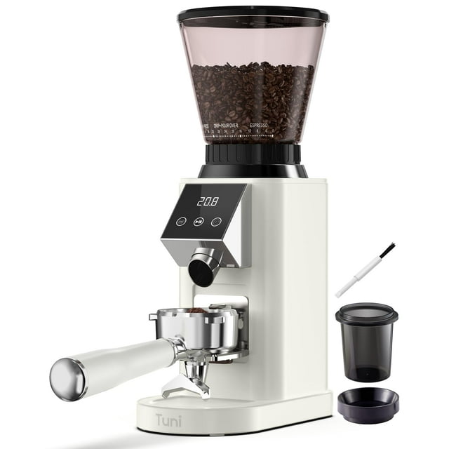 Molinillo de café Tuni G1 con rebabas cónicas, 48 ajustes de molienda, 250 g
