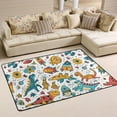 thumbnail image 2 of Abstract Cartoon Dinosaurs Area Floor Mats 72" x 48" Soft Non-Slip Large Rugs Nursery Memory Foam Carpets Living Room Doormat for Bedroom Dinning Decor, 2 of 7