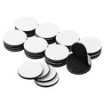 thumbnail image 1 of 36-Pack Heavy Duty Hook and Loop Coin Dots, Strong Sticky Back Coins, Self-Adhesive Dot Tape, Super Sticky Round Sticky Pads for Carpets (Round 50mm, Black), 1 of 5