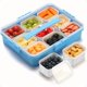 thumbnail image 1 of Snackle Box Container for Adults with 9 Compartment Divided Serving Tray Snack Box Containers with Lid and Handle Charcuterie Boxes Portable Snack Platter for Fruit Veggie Party Travel Blue, 1 of 4