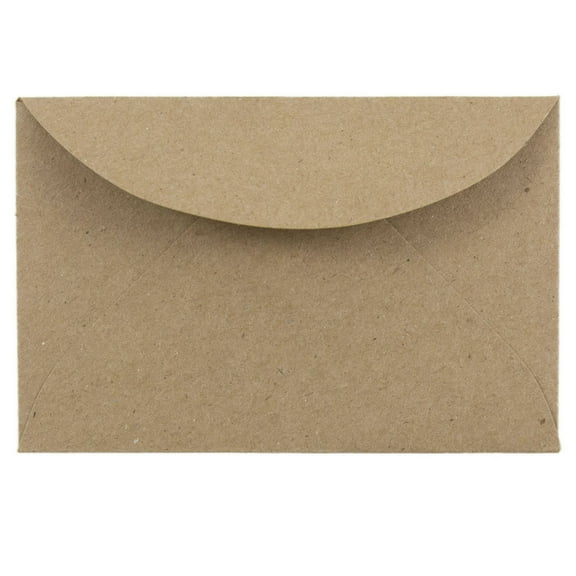 JAM Paper 3Drug Envelopes, 2.3x3.6, Brown Kraft, 100/Pack, Brown Kraft Recycled