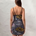 thumbnail image 4 of Ladies Elegant Sling Sleeveless Sexy Dress floral, 4 of 6