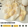 thumbnail image 3 of LDU Women's Mid-Calf Socks, Warm Socks Cute Duck Pattern Design, Cozy Everyday for Commuting, 5Pairs, 3 of 8