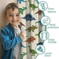 thumbnail image 3 of Blackout Kids Curtains,Beige Colorful Dinosaurs Pattern Childrens Insulated Curtains Set Of 2,Bedroom Essentials,Toddler Room Decor 52"x63", 3 of 5