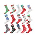 thumbnail image 1 of 5 pares de calcetines navideños para mujer, diseño de vacaciones navideñas, calcetines de algodón, tamaño 5-8 Adepaton CJWUS-2538, 1 of 2