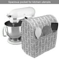 thumbnail image 2 of Succulent Stand Mixer Cover, Horticulture Cacti Plants in Patterned Pots Ornamental Flora Pattern, Kitchen Appliance Organizer Bag Cover with Pockets, 5 Quarts, Dark Grey and White, by Ambesonne, 2 of 4