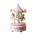 thumbnail image 1 of Guardoinrt Educational Automatic Merry-Go-Round Music Boxes For Engaging Learning Fun Christmas Carousel Toy H-B-1 Pink 6.2 inch, 1 of 1