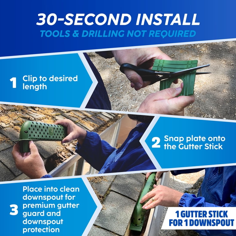 Gutter Filter Insert Gutter Filter Insert Universal Downspout Guard - Easy No-Tool Install ...