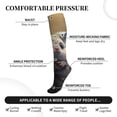 thumbnail image 3 of Lsque Cute Fat Ball Branch Pattern Sport Compression Socks for Men & Women 15-20 mmHg Knee High Nurse Pregnant Running Medical and Travel Athletic, 3 of 6