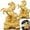 Gold, variant on Chinese New Year Horse Statue, 2026 PVC Feng Shui ZodiacHorse Figurine, lessing Souvenir Sculpture Attracting Wealth and Good Luck,1PCS
