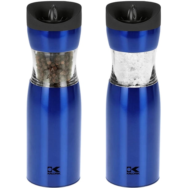 Kalorik Gravity Salt and Pepper Grinder Set (Blue PPG 37241 BL