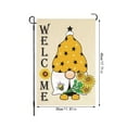 Dssna Spring Garden Flag Sunflower Flower Doll Elderly Pattern Spring Summer Yard Flag Double