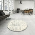 thumbnail image 4 of Ahgly Company Machine Washable Indoor Square Contemporary Grey Gray Area Rugs, 4' Square, 4 of 7