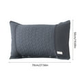 thumbnail image 3 of F-265 Dark Grey Soft Pillow Protector Cover Cotton Non Slip Design Breathable Bedding Case With Button Closure #Ae807, 3 of 6