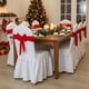 thumbnail image 4 of Pajarita decorativa elástica para respaldo de silla | Lazo flotante elástico para fiestas | Decoración de poliéster para fiestas de Navidad, bodas y comedores en casa., 4 of 9