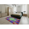 thumbnail image 5 of Ahgly Company Machine Washable Indoor Rectangle Transitional Dark Sea Green Area Rugs, 6' x 9', 5 of 7