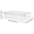 thumbnail image 3 of Household Plastic Documents Box Countertop Storage Large Plastic File Box, 3 of 8